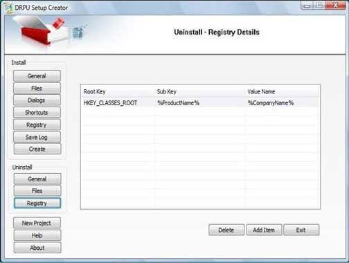 Uninstall-Registry Details
