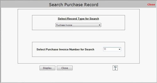 Search Purchase Record
