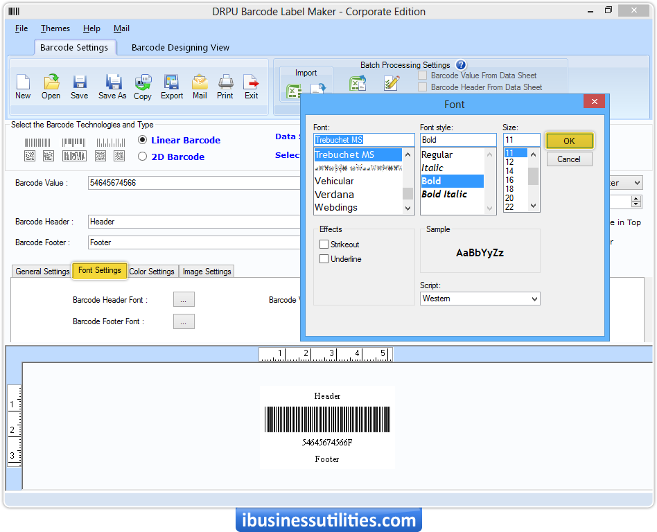 Font Settings