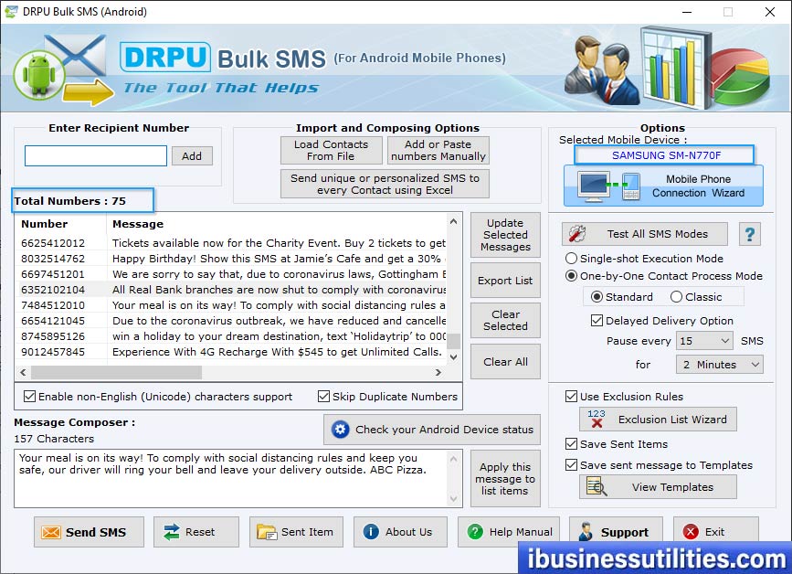 send bulk messages send bulk messages