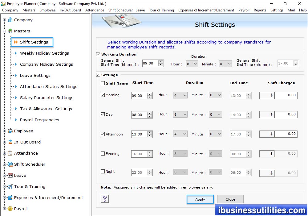 SClick on 'Shift Scheduler' Click on 'Shift Scheduler'