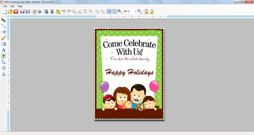 Free Greeting Card Software Design Printable Anniversary Christmas Photo Cards