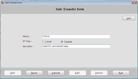 Sale Transfer Form
