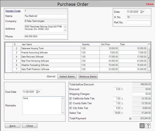 Purchase Order