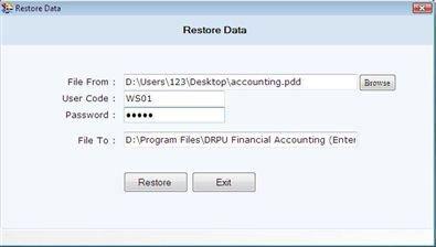 Restore Data