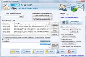 PC to Mobile SMS software
