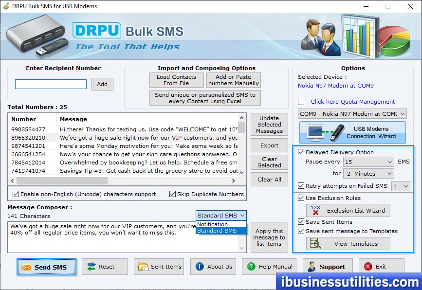 Send unique or personalized SMS Send unique or personalized SMS