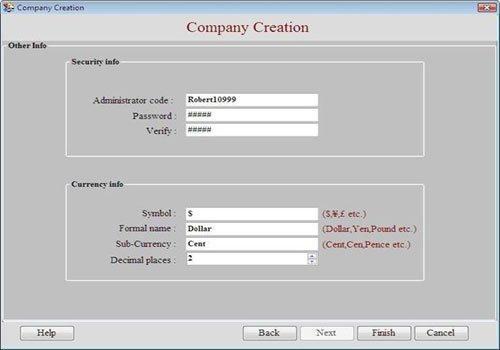 Security Information and Currency Information