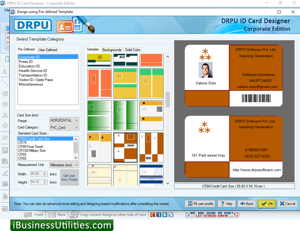 Designed ID Card