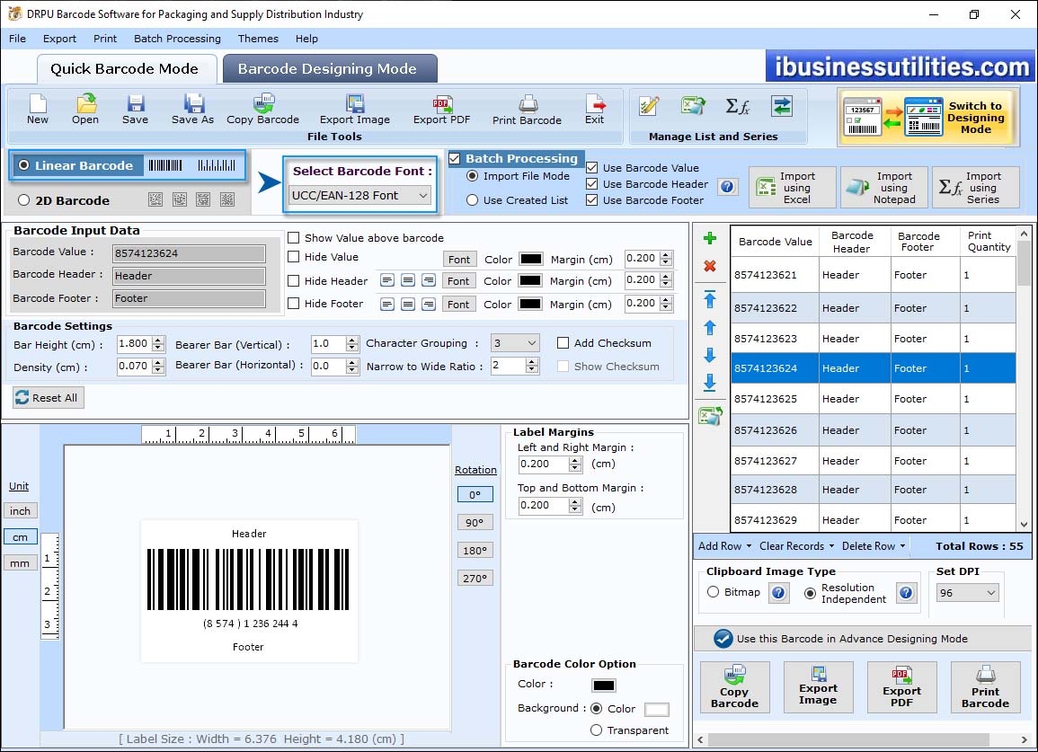 Select the Barcode Technologies Select the Barcode Technologies