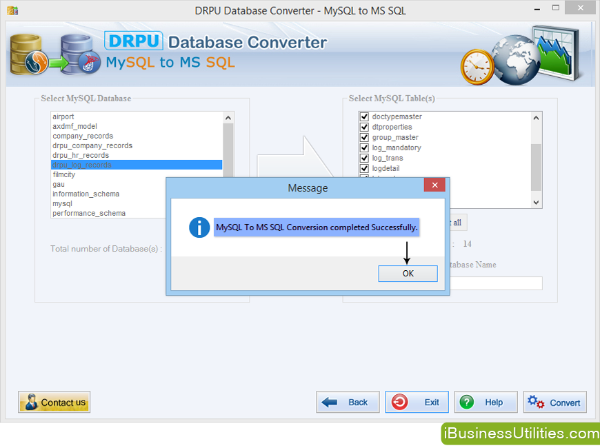 MySQL to MS SQL Database converter