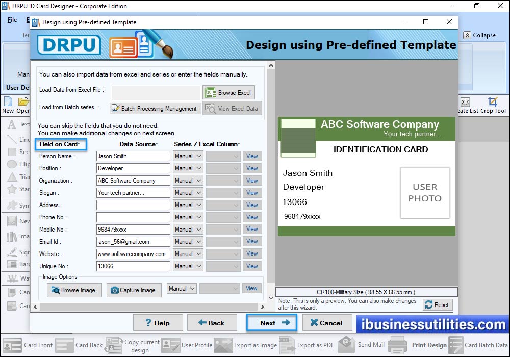 creating multiple ID