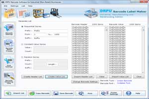 Industrial Manufacturing and Warehousing Industry Barcode Maker