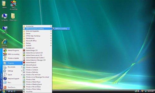 Run Financial Accounting Software from Start Menu