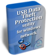 USB data theft protection utility for windows network