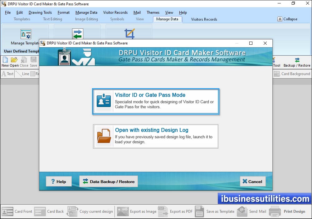 Choose any one pre-defined ID Card