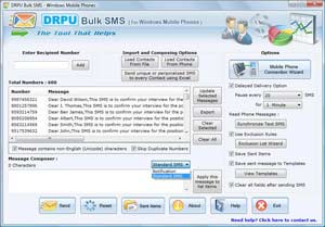Windows Mobile Phones SMS Software